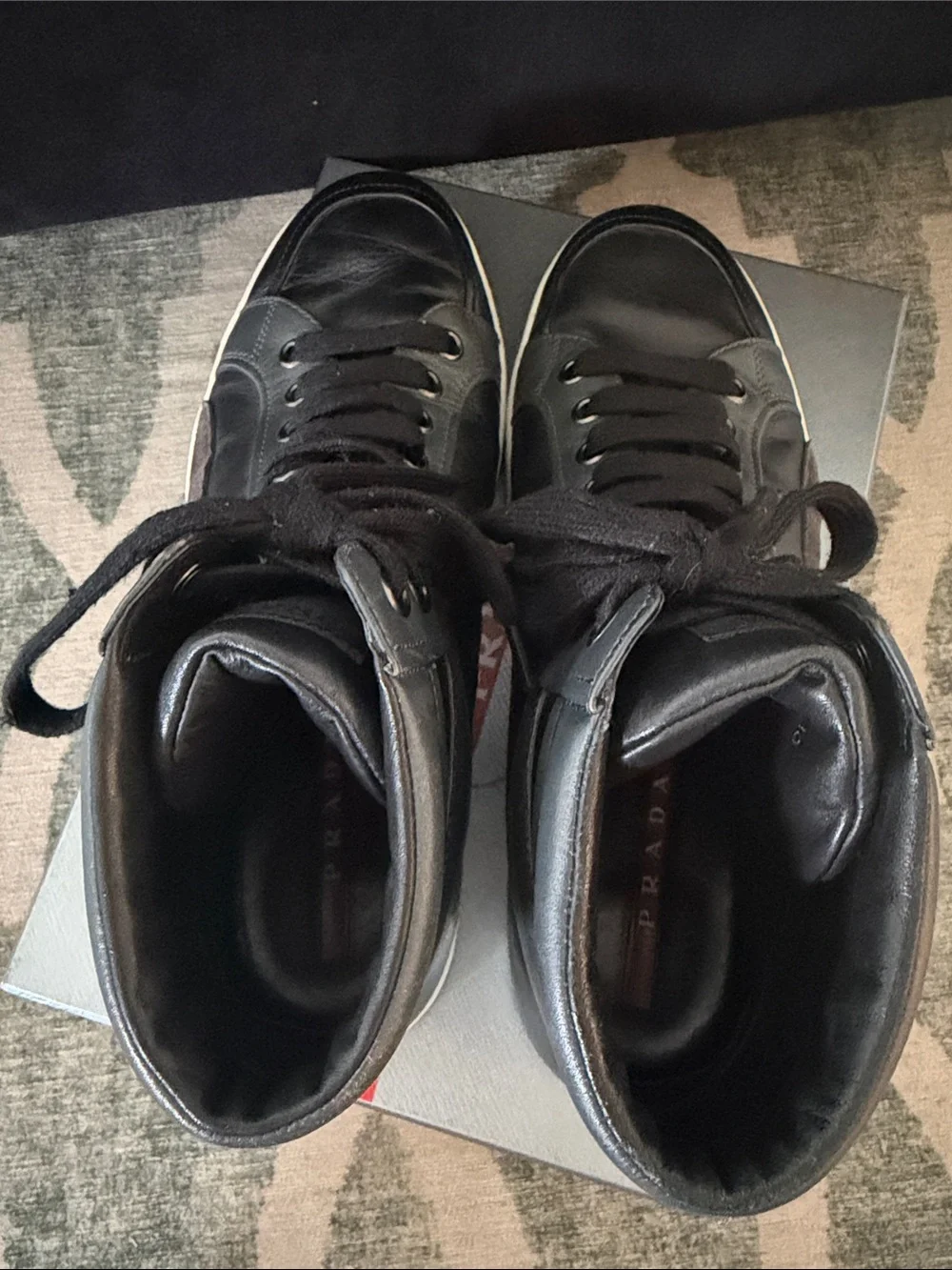 Prada Men’s High Top Sneakers